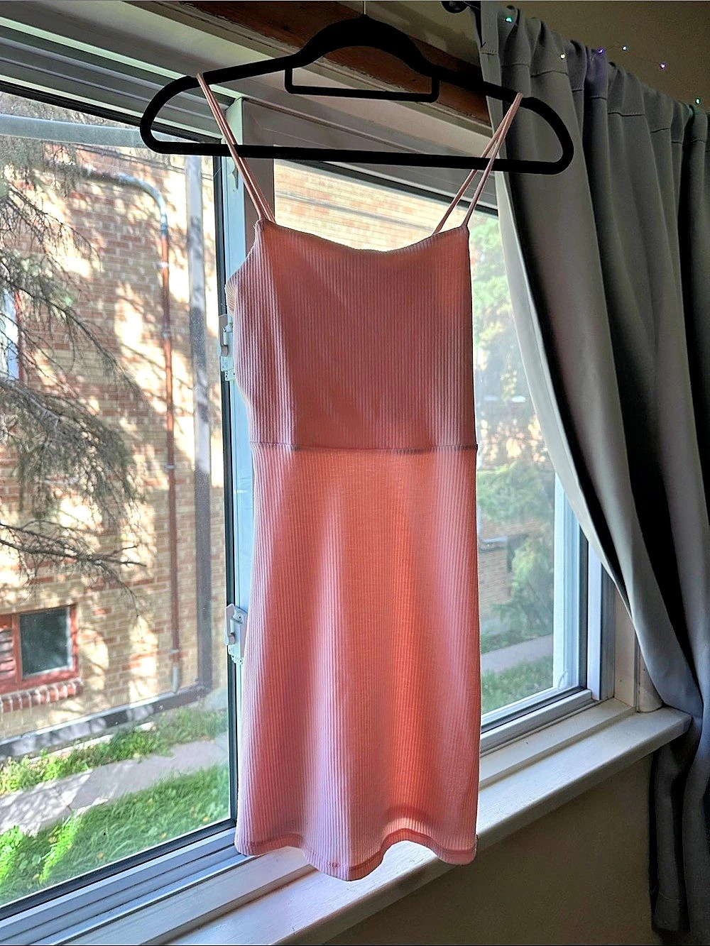 Bluenotes Ribbed Midi Dress in Pink Size Small Like New
